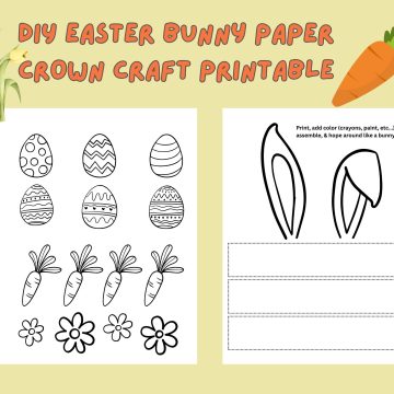easter bunny paper crown