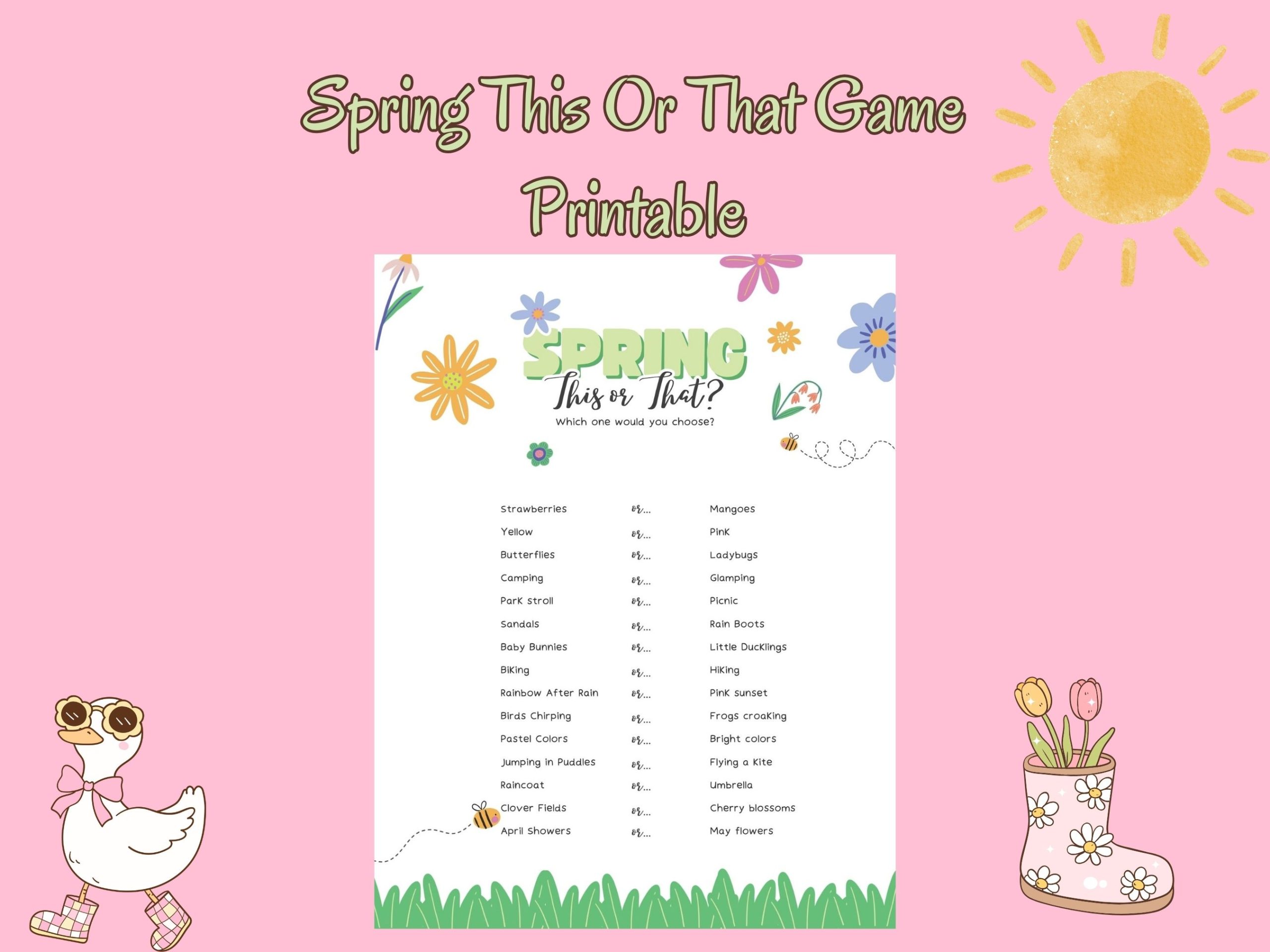 spring this or that game