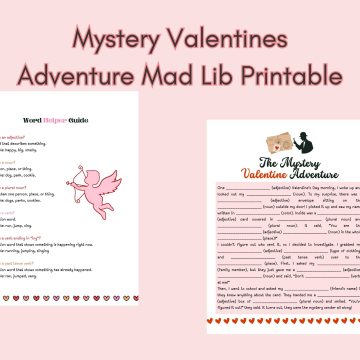 mystery valentine adventure printable