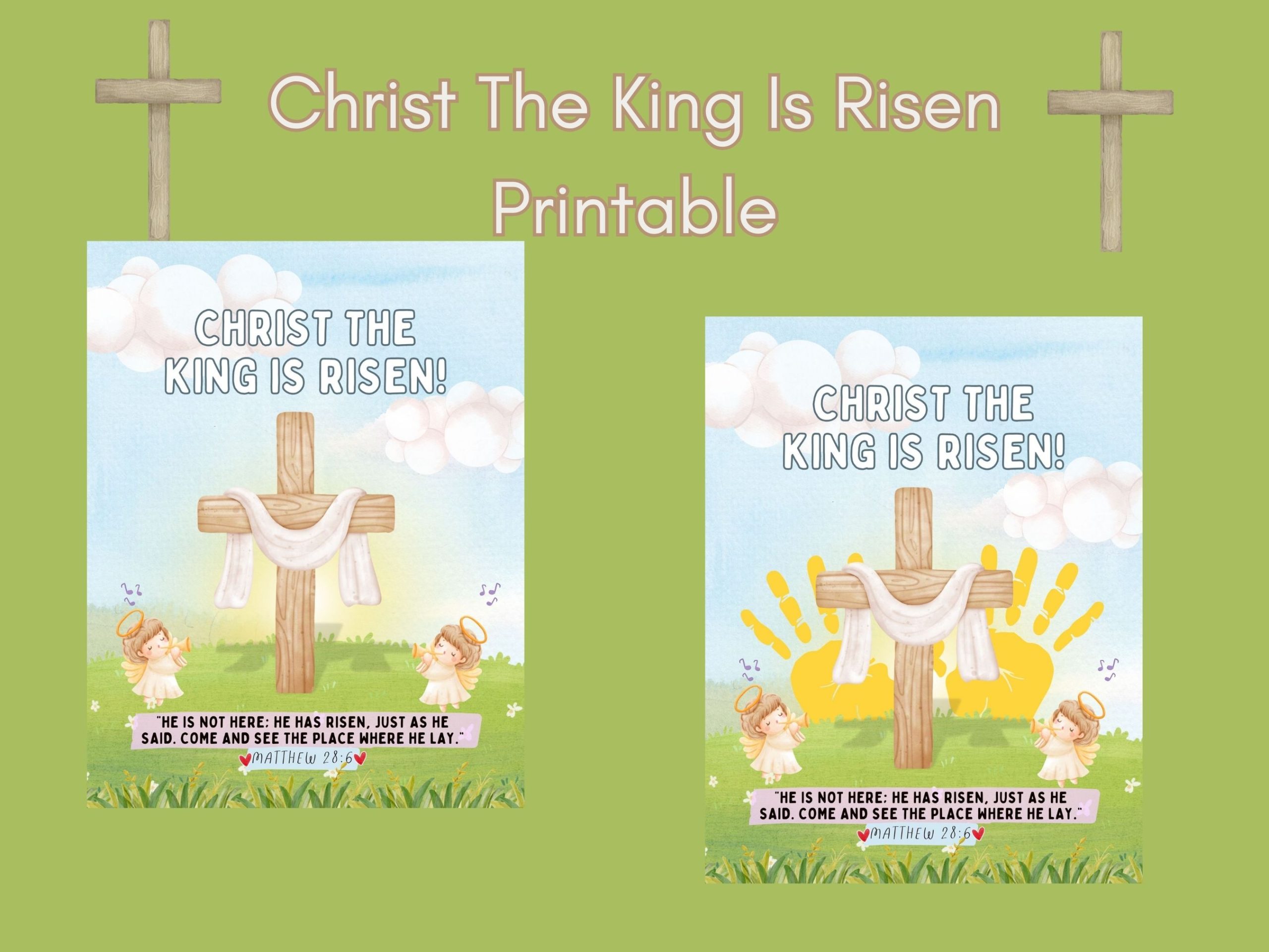 Christ the king is risen