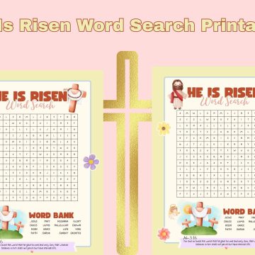 he is risen word search