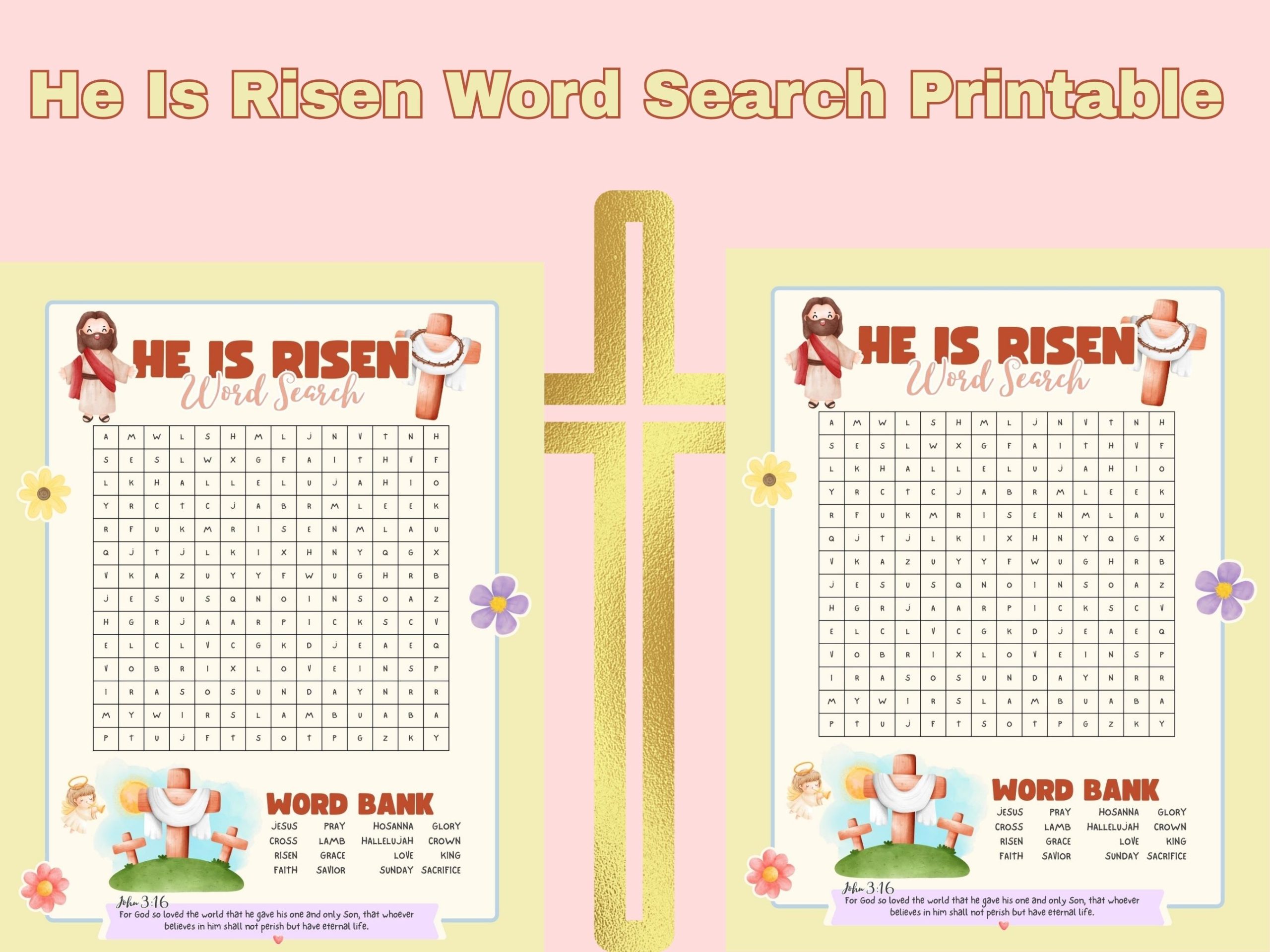 he is risen word search