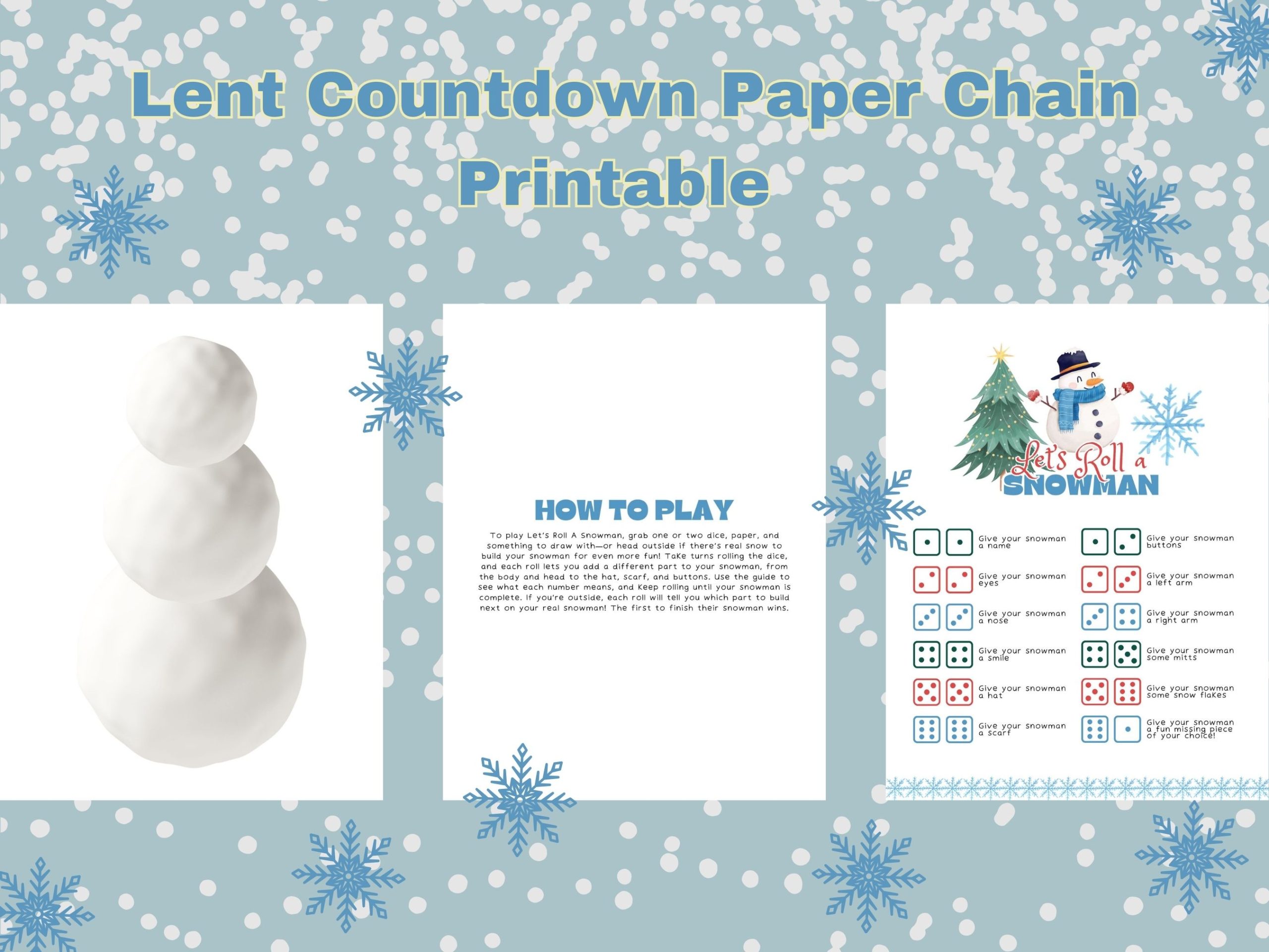 lets roll a snowman game