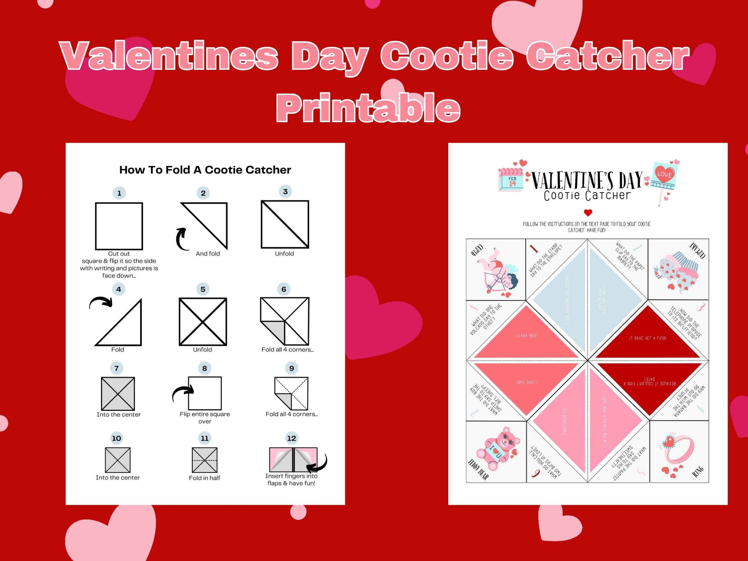 valentines day cootie catcher