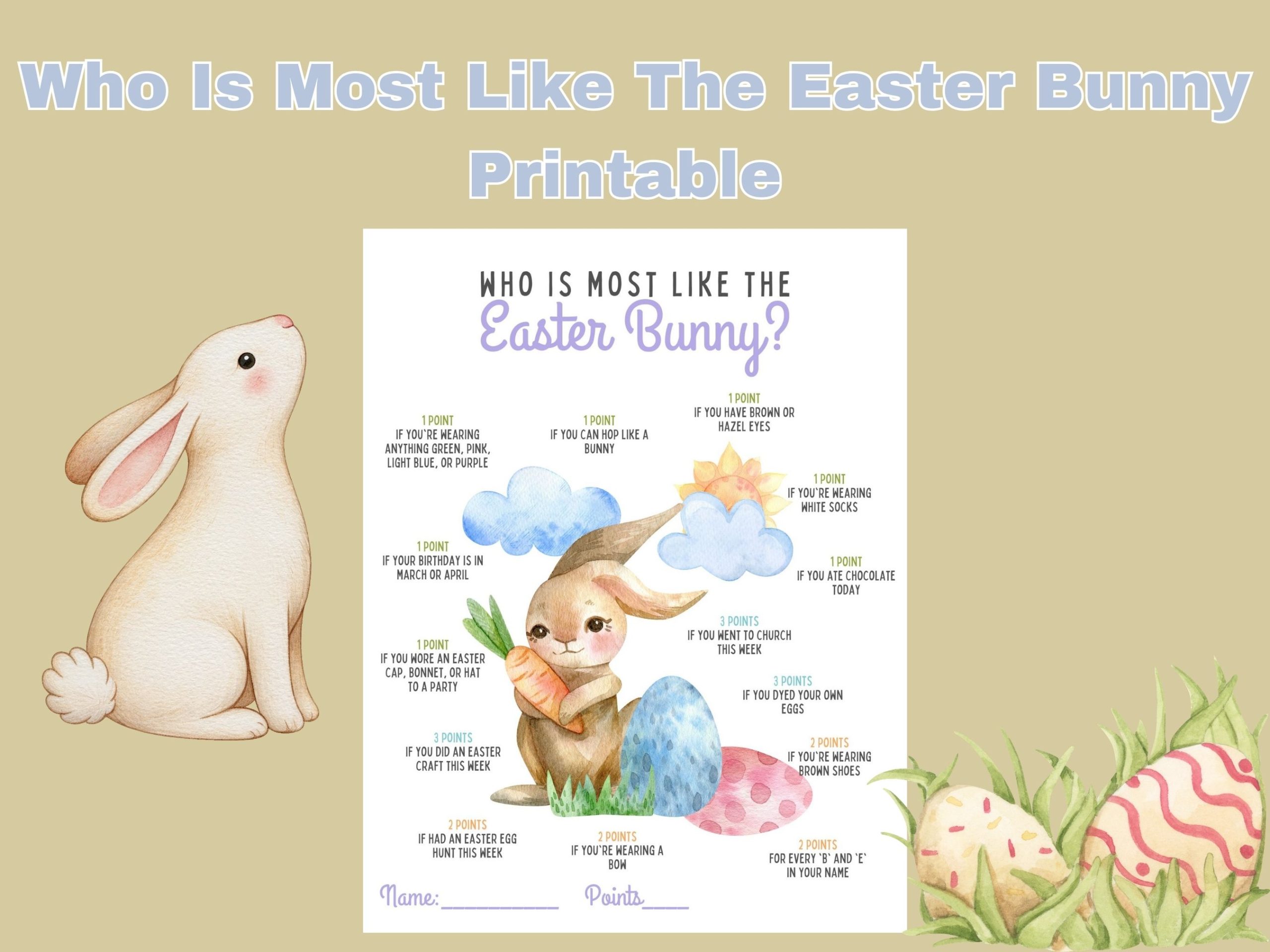 who is the most like the easter bunny