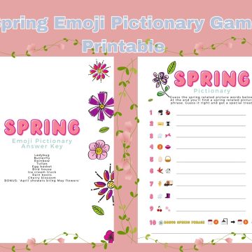 spring emoji Pictionary game