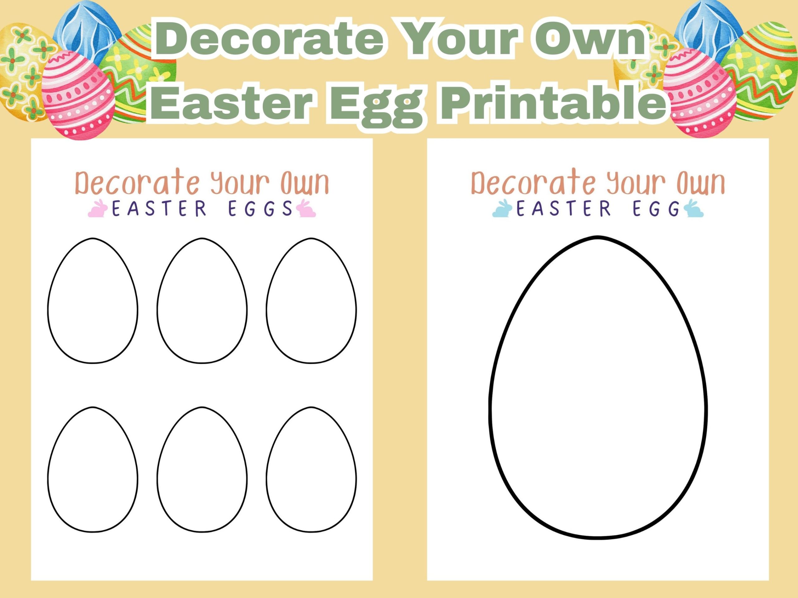decorate your own easter egg