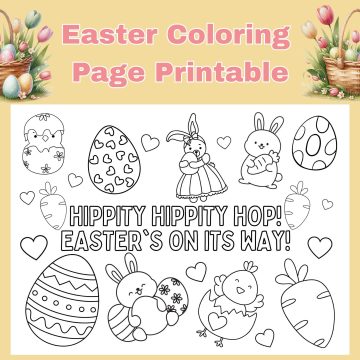 easter coloring page