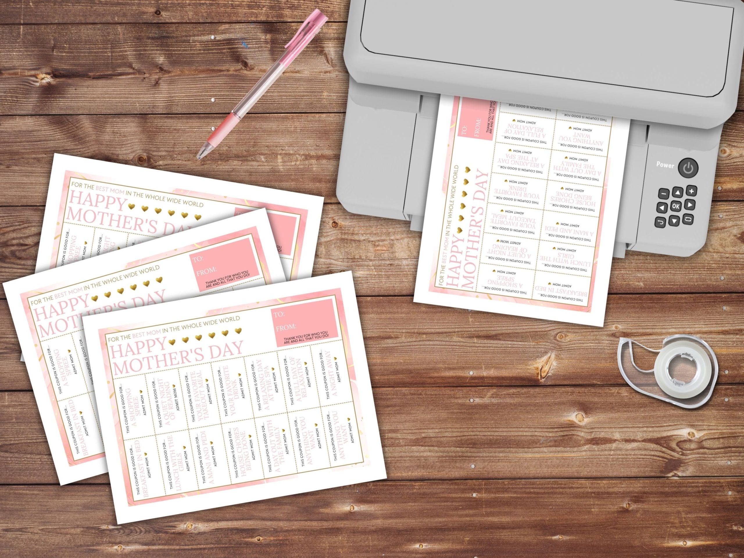 mothers day coupon pack