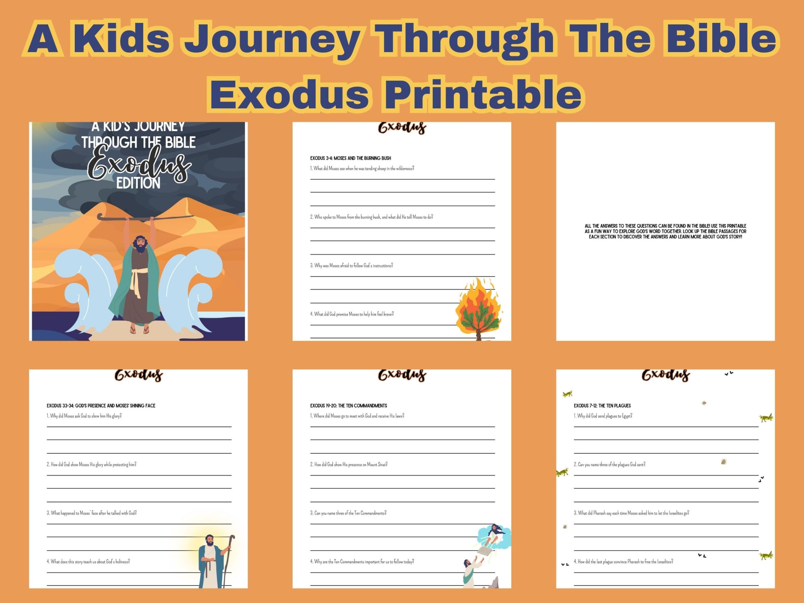 a kids journey through thte bible exodus edition
