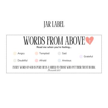 bible scipture jar kit