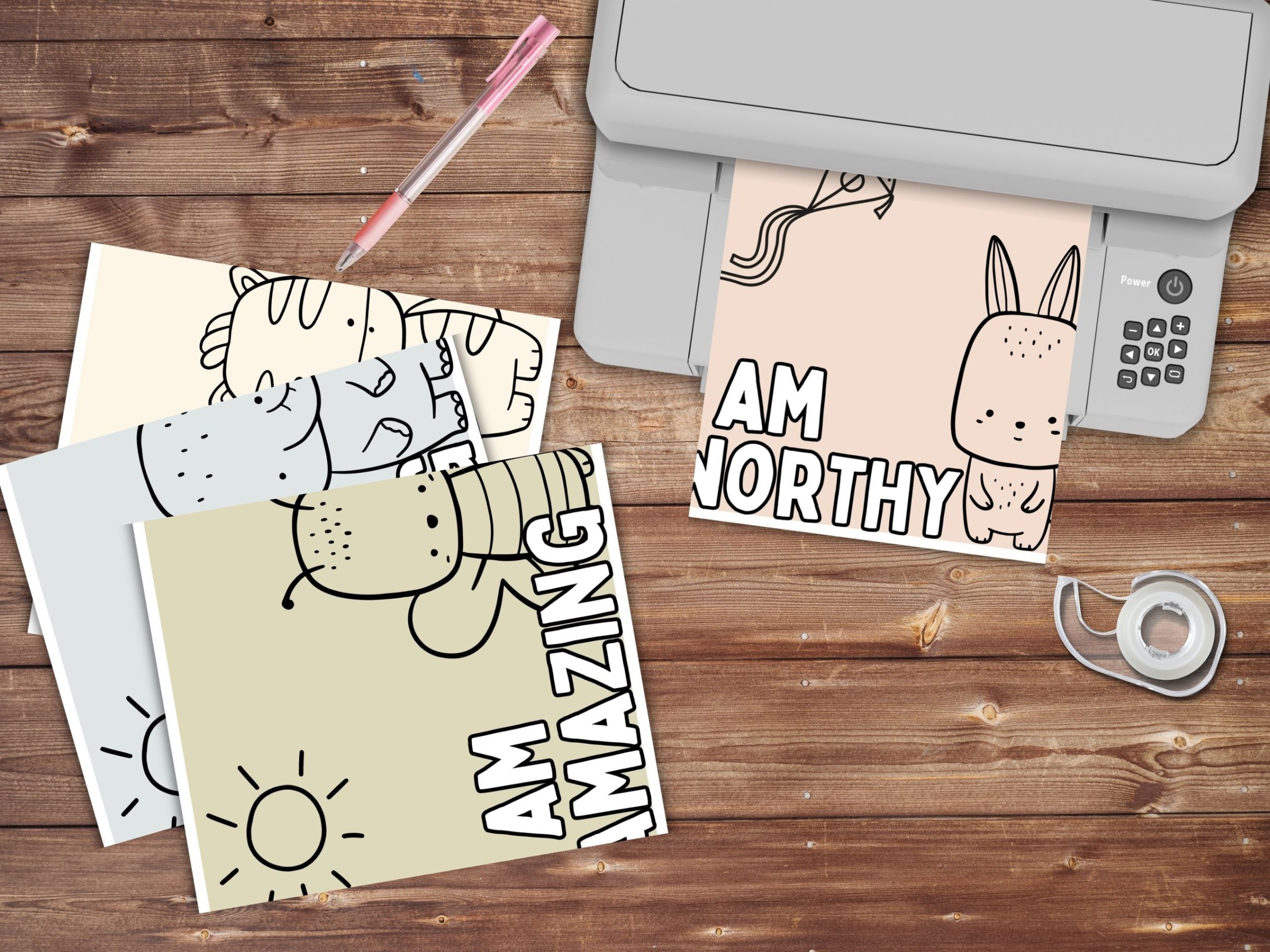easy "i am" affirmation for kids