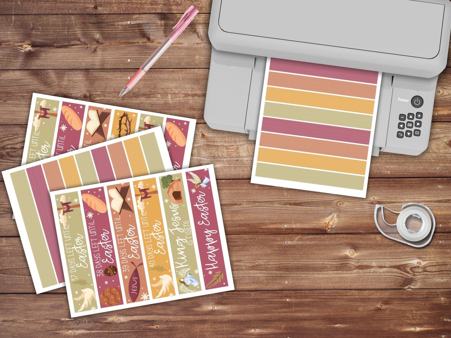 Scripture Count Paper Free Lent Bible Scripture Countdown Paper Chain Printable - Our ...