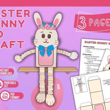 EASTER BUNNY kid craft