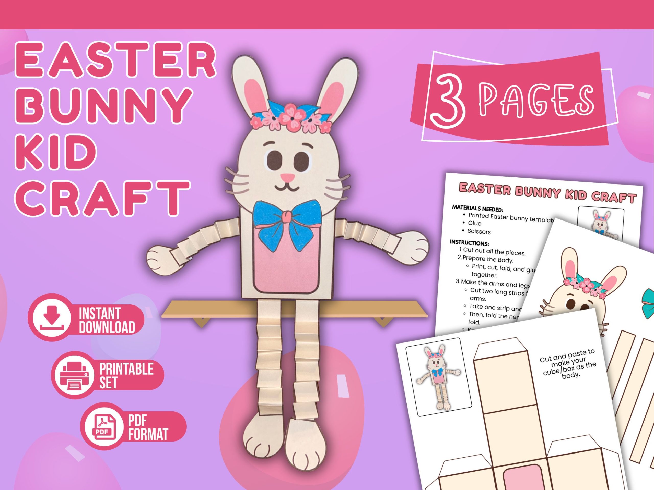 EASTER BUNNY kid craft