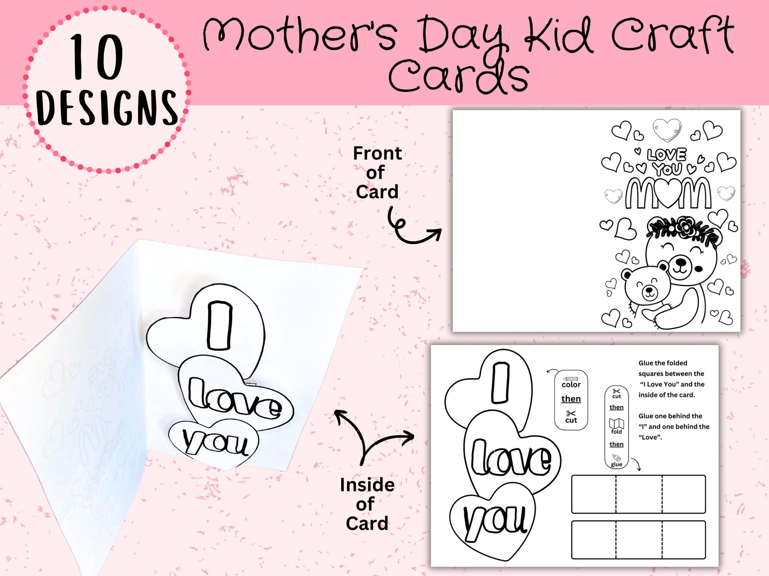 Mothers Day Kid Craft Cards