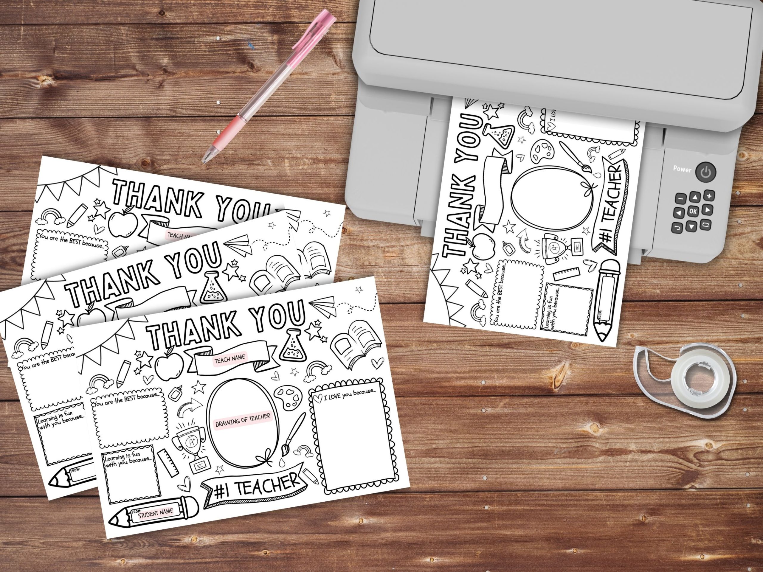 teacher appreciation week printable