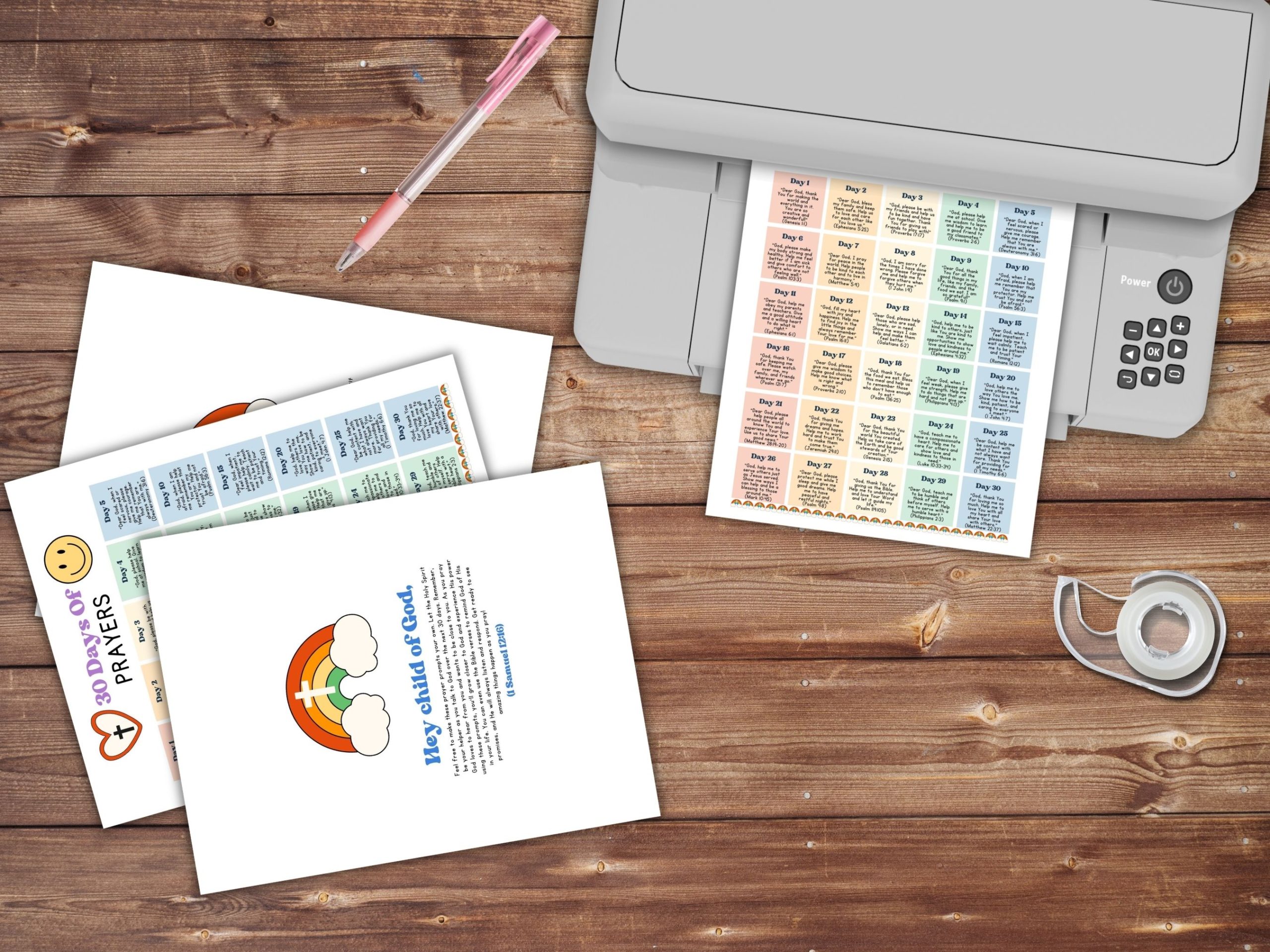 30 days of prayer rainbow