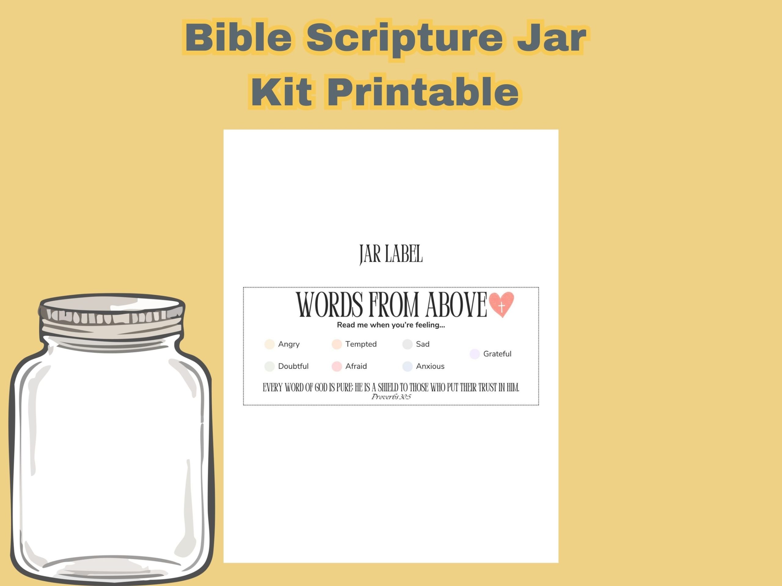 bible scipture jar kit