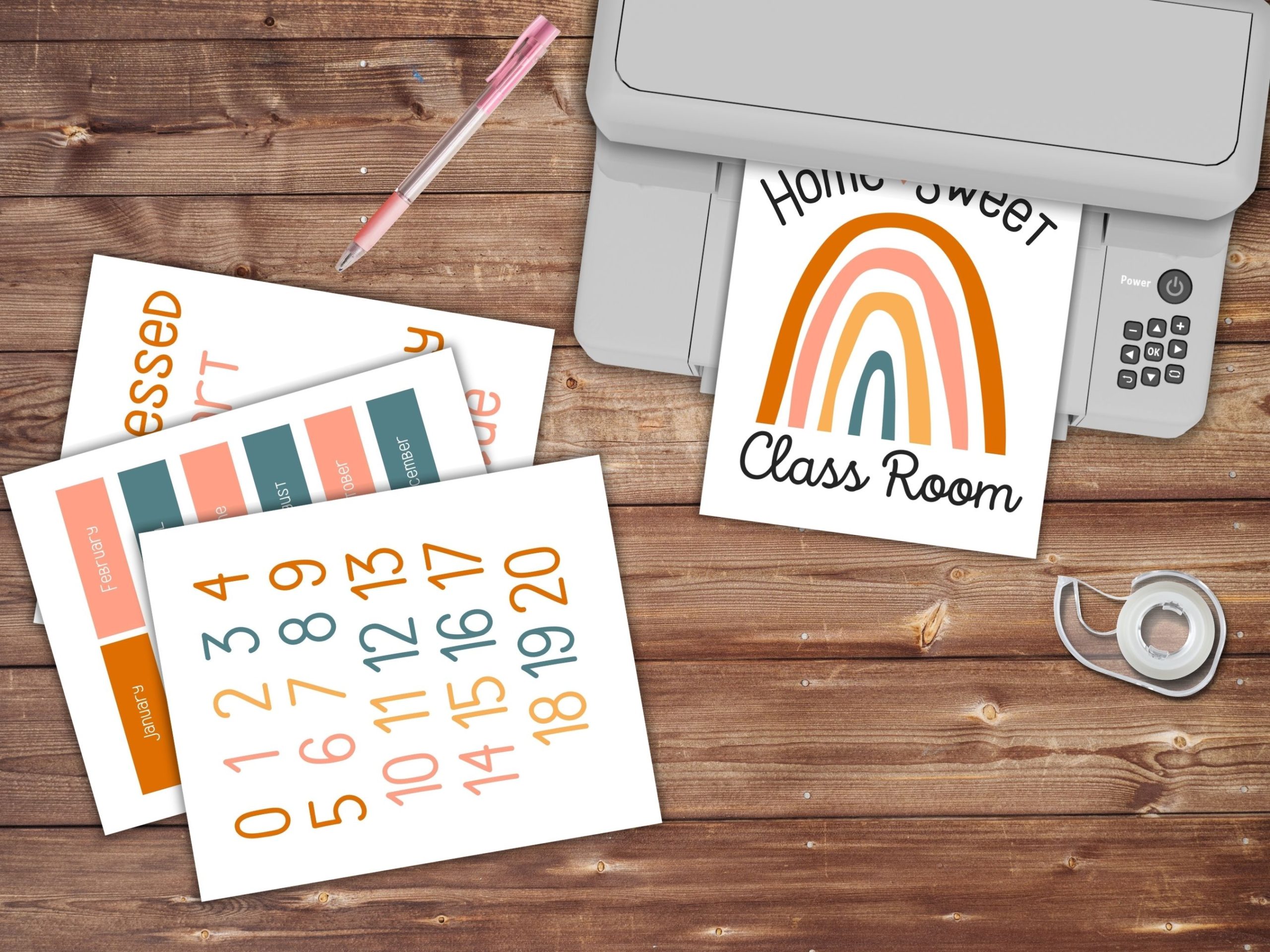 Free Boho Homeschooling Poster Set Printable - Our WabiSabi Life