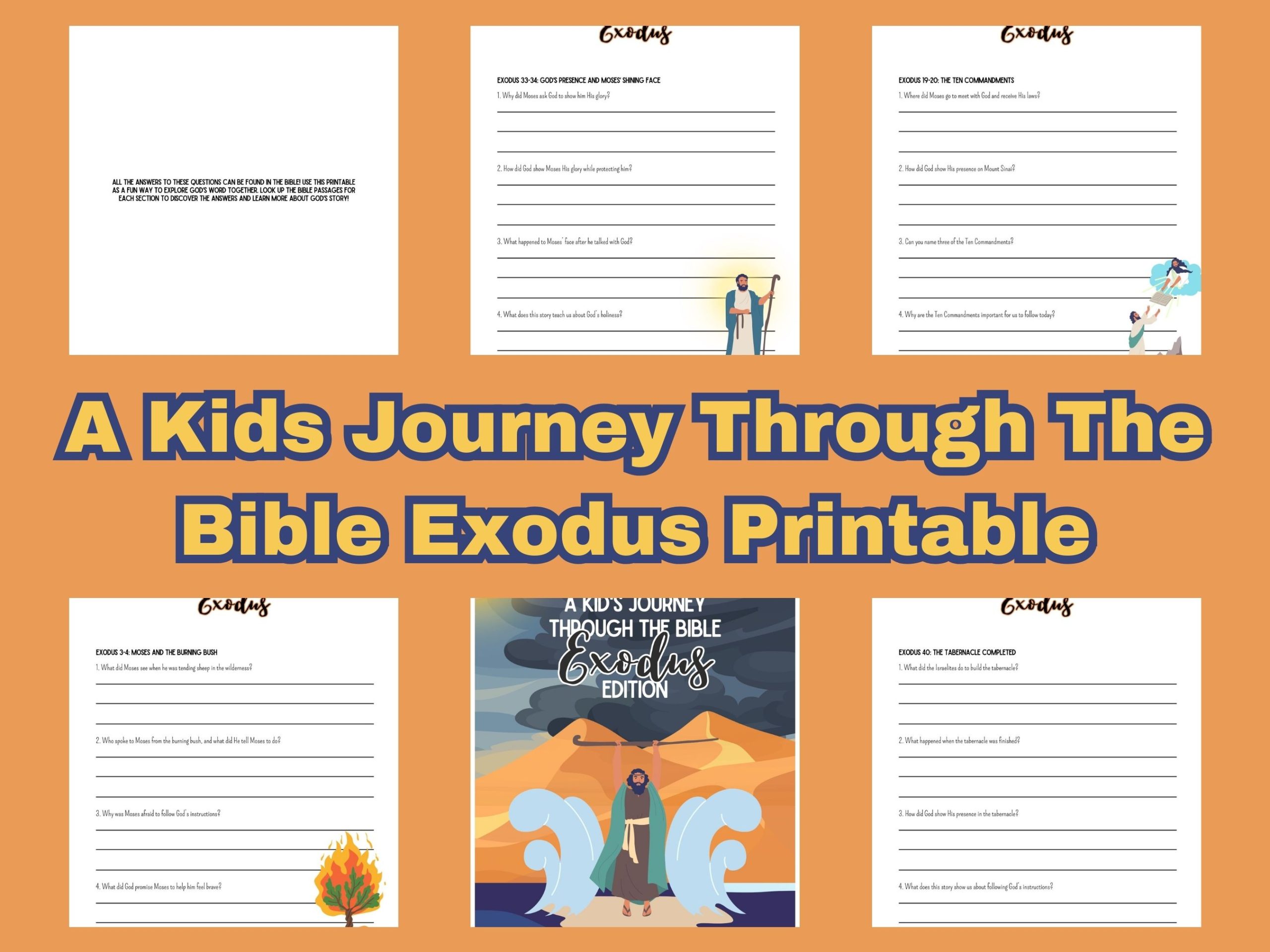 a kids journey through thte bible exodus edition