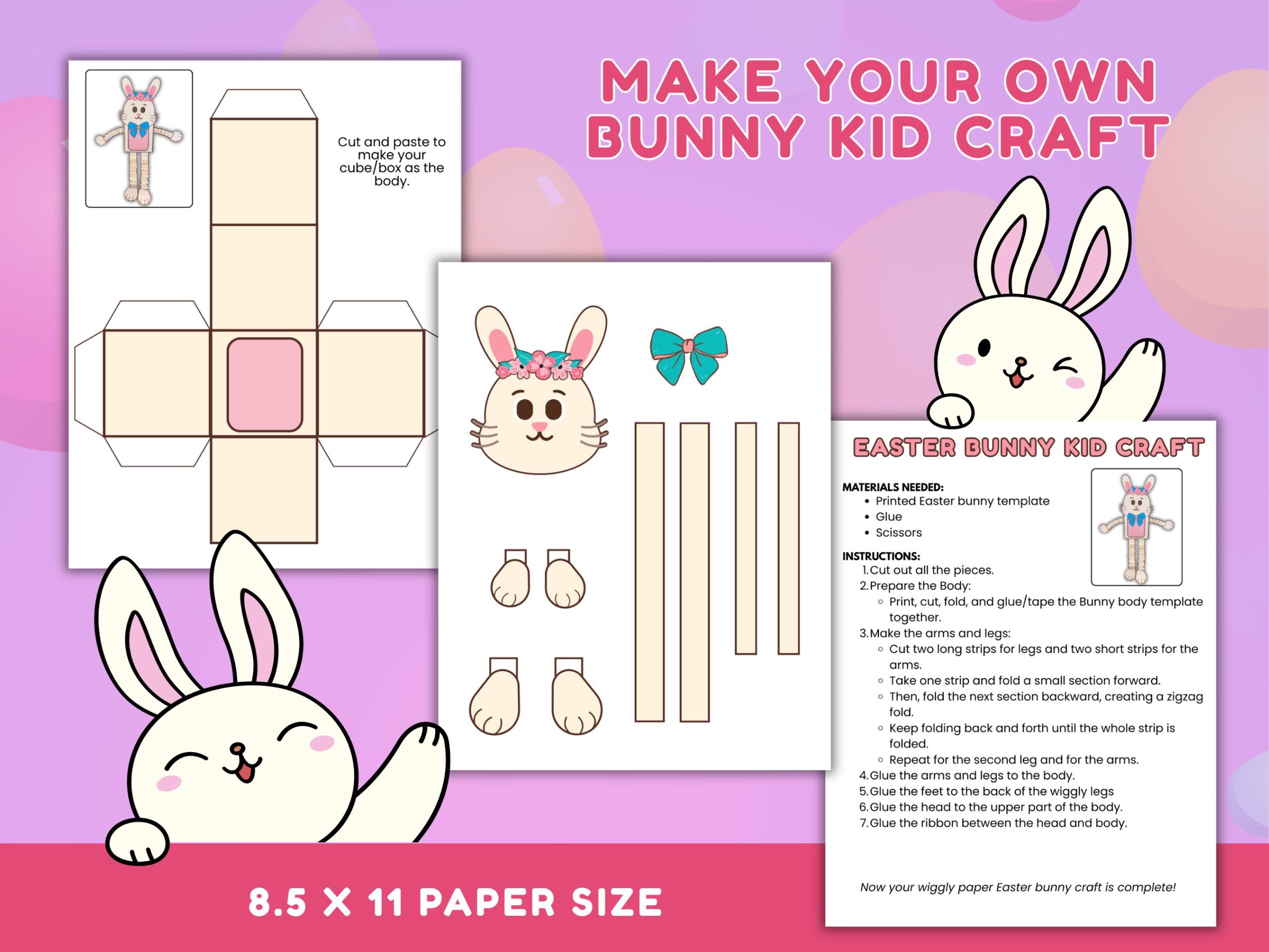 EASTER BUNNY kid craft