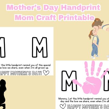 mothers day handprint mom craft printable