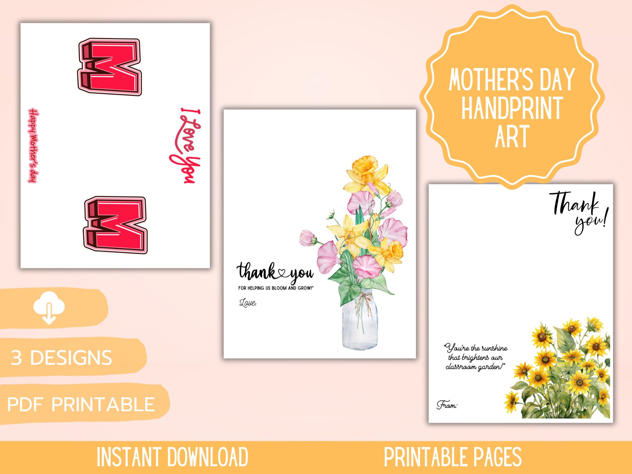 Mother's Day Handprint Art