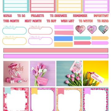 Mothers Day Planner Sticker Pack