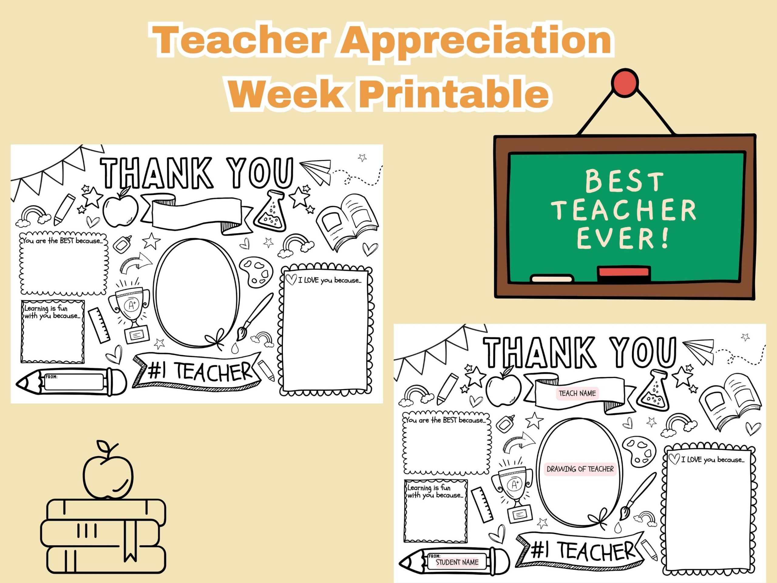 teacher appreciation week printable