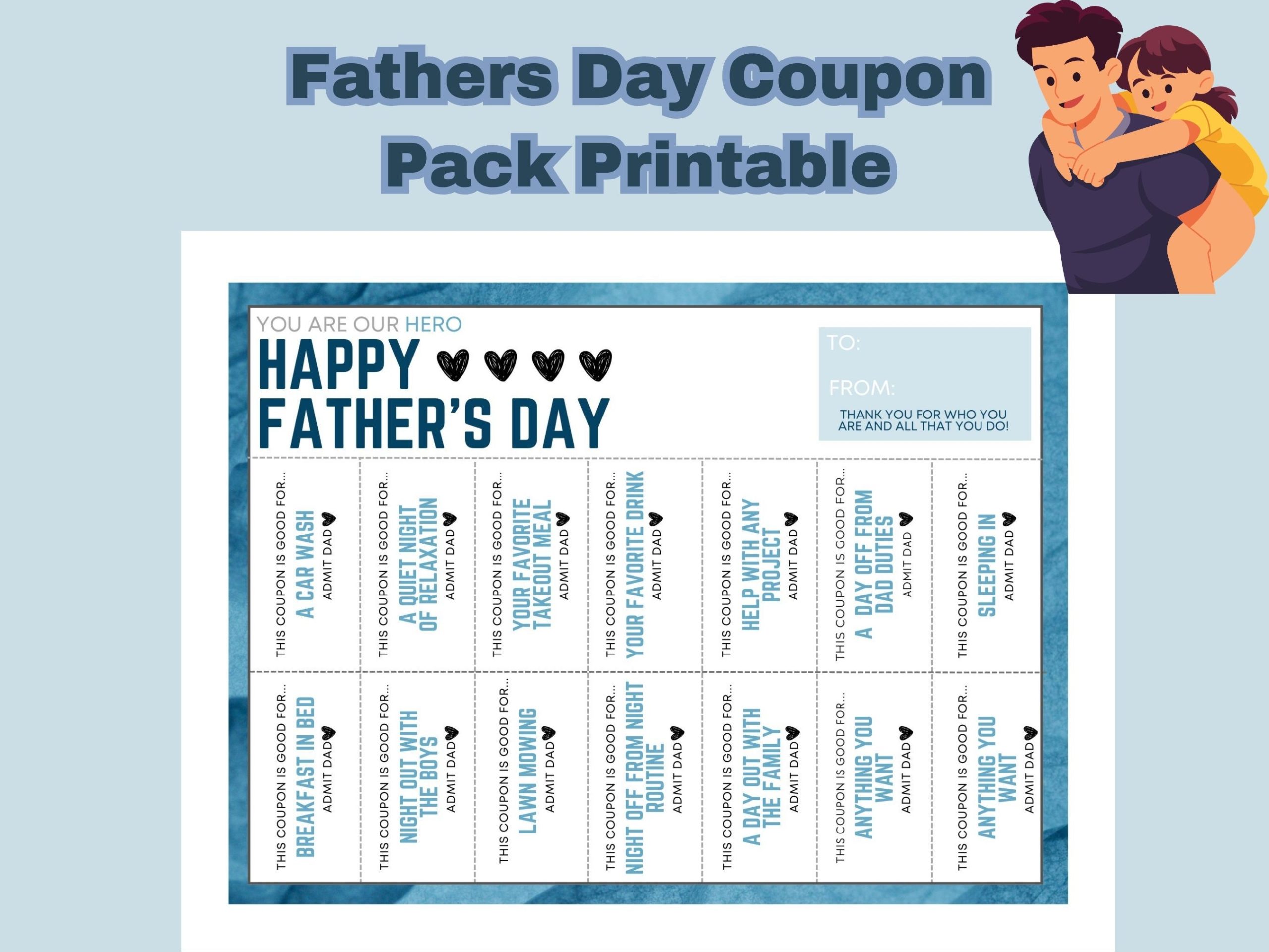fathers day coupon pack