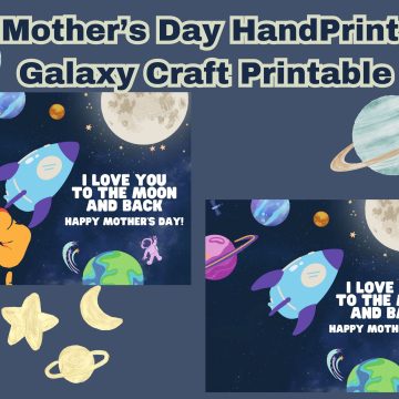 mothers day handprint galaxy