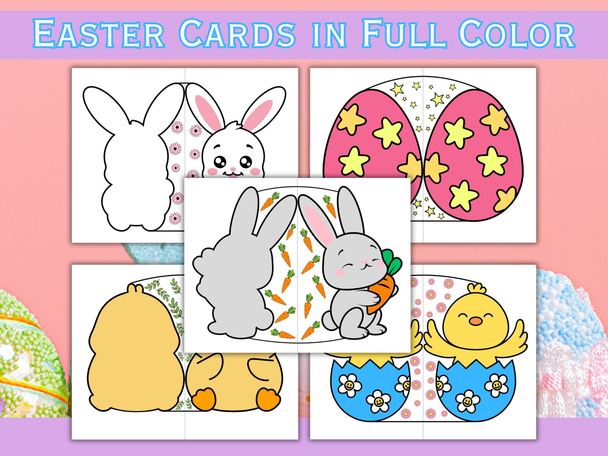 Free Easter Bunny Kid Craft Printable - Our WabiSabi Life