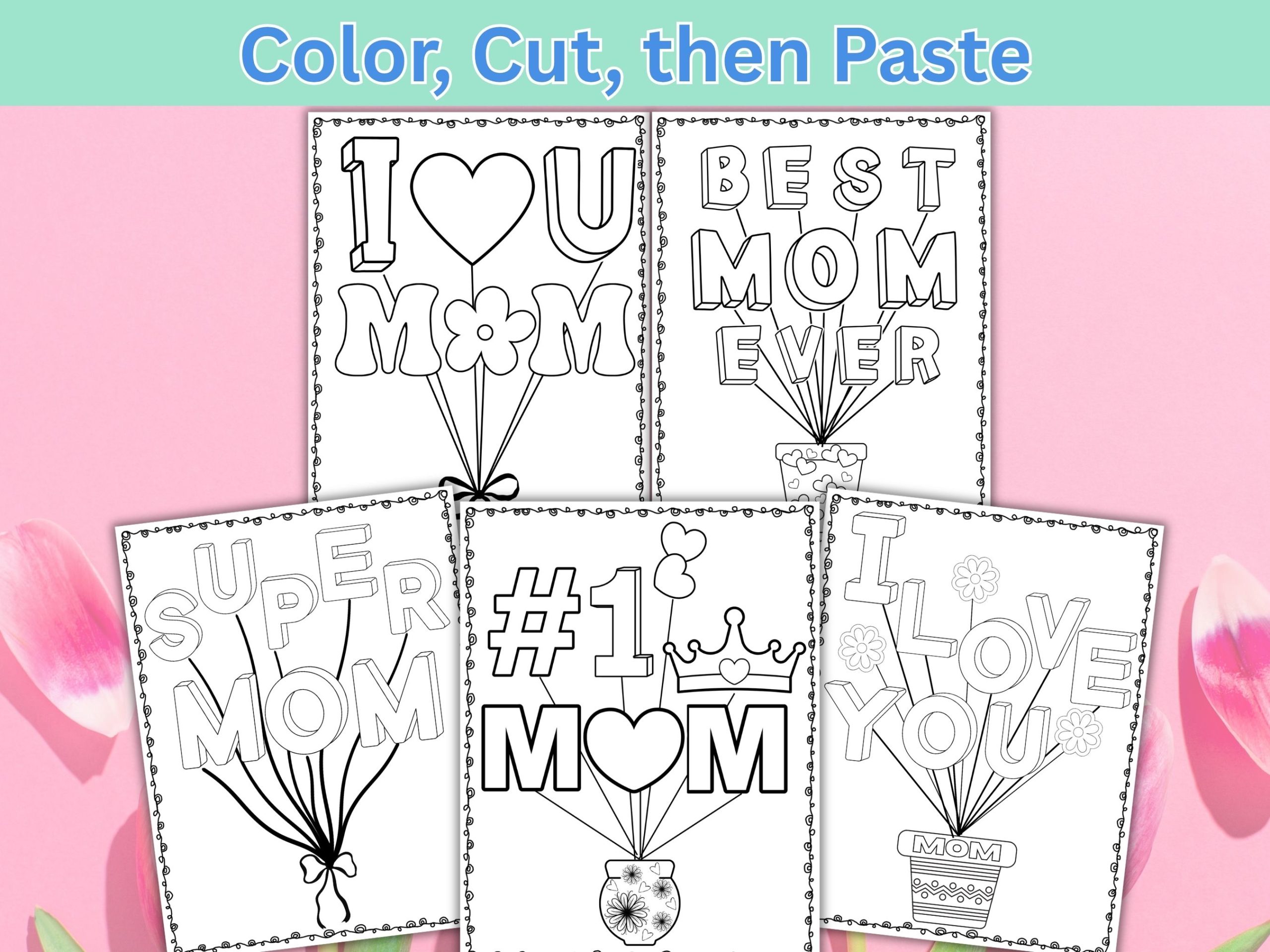 cut and paste mothers day craft