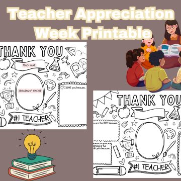 teacher appreciation week printable