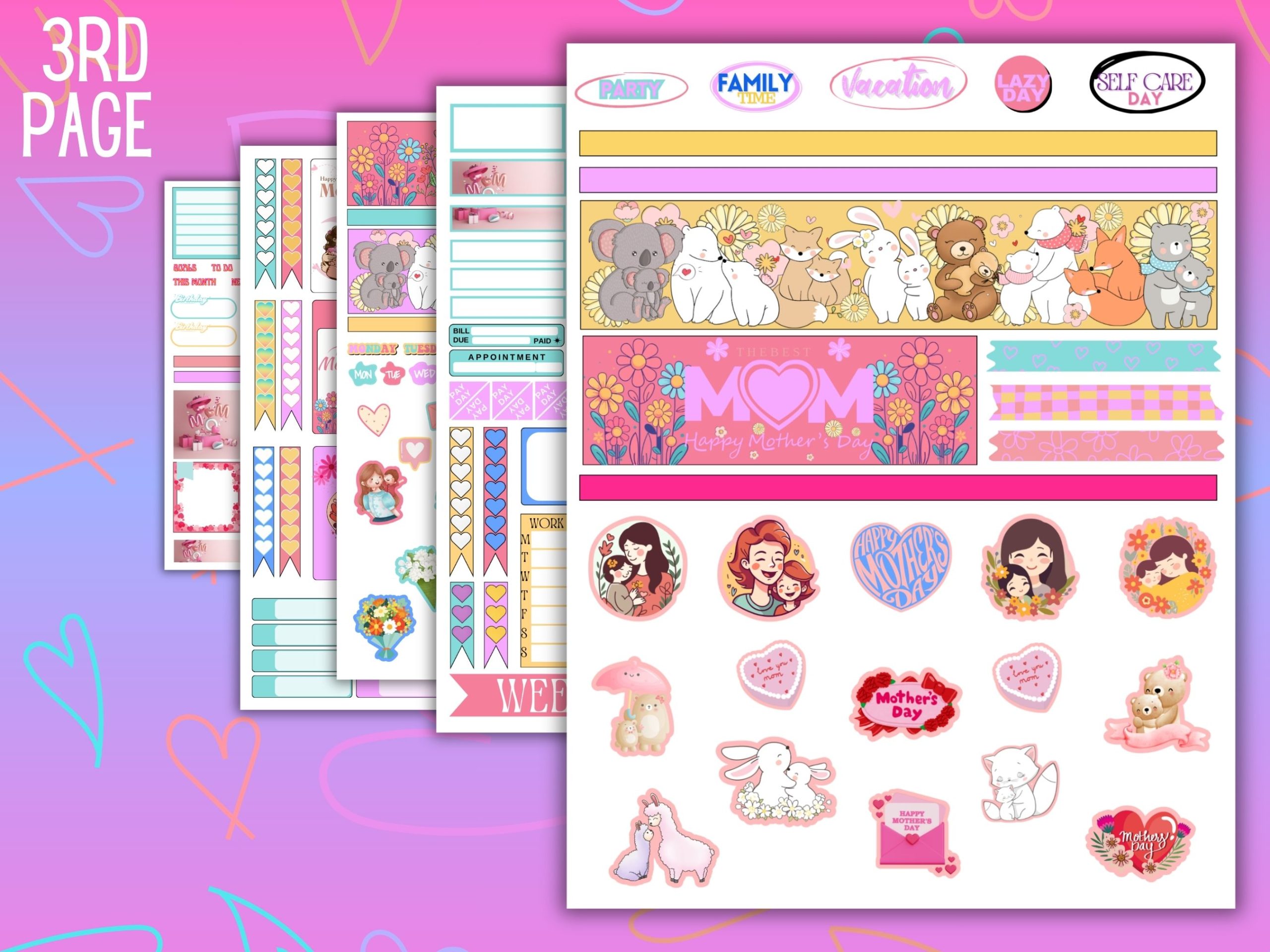 Mothers Day Planner Sticker Pack