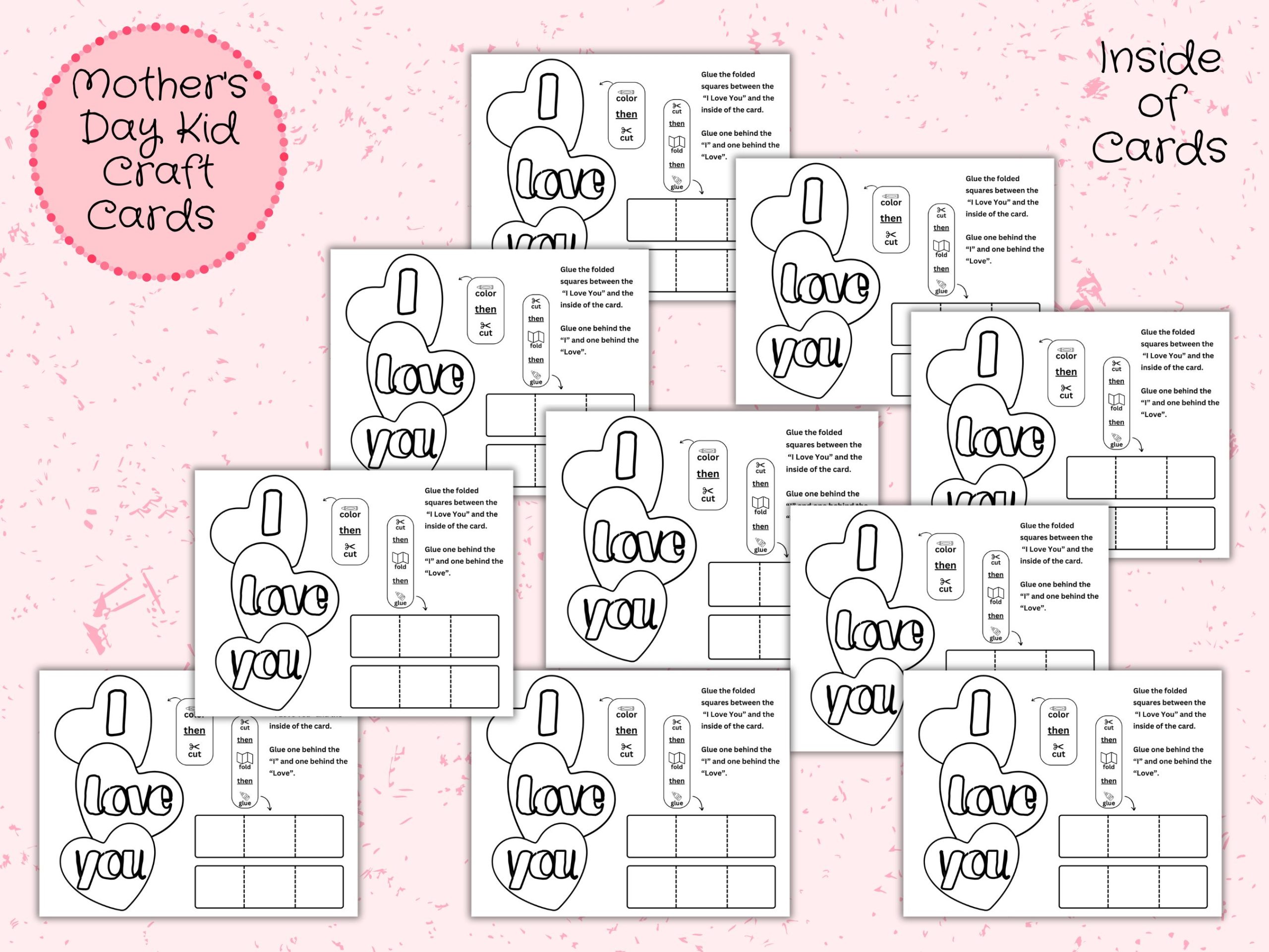 Mothers Day Kid Craft Cards