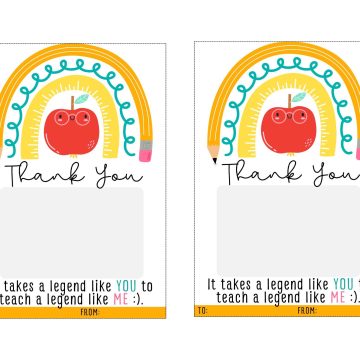 teacher appreciation week gift card holder