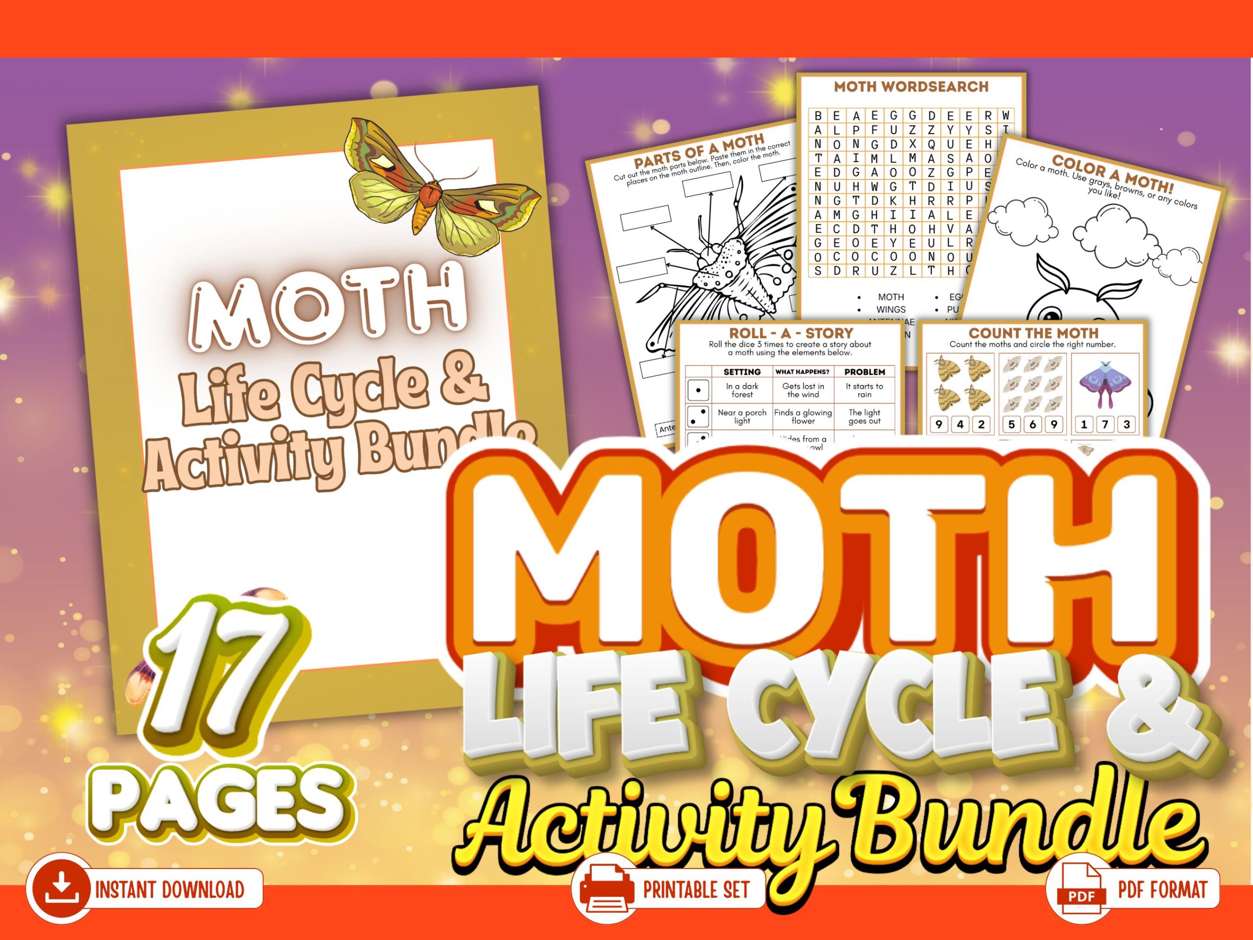 moth life cycle activity