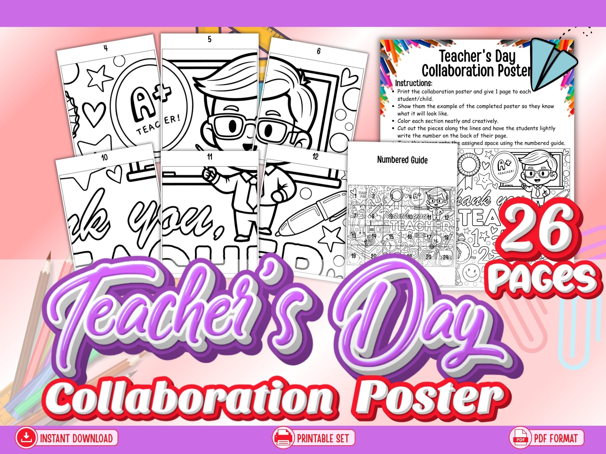 Teacher's Day Collaboration Poster