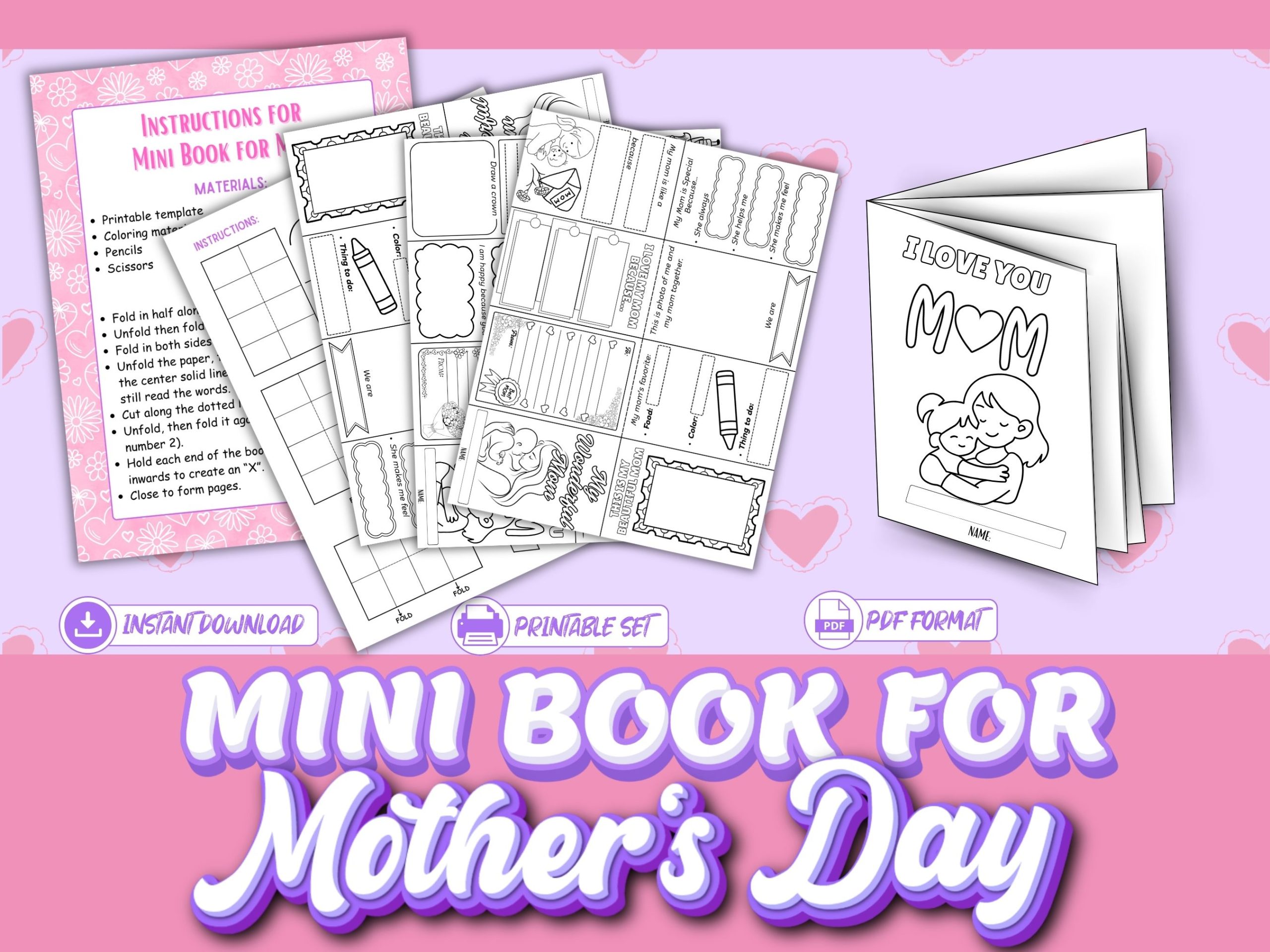 Mini Book for Mother's Day