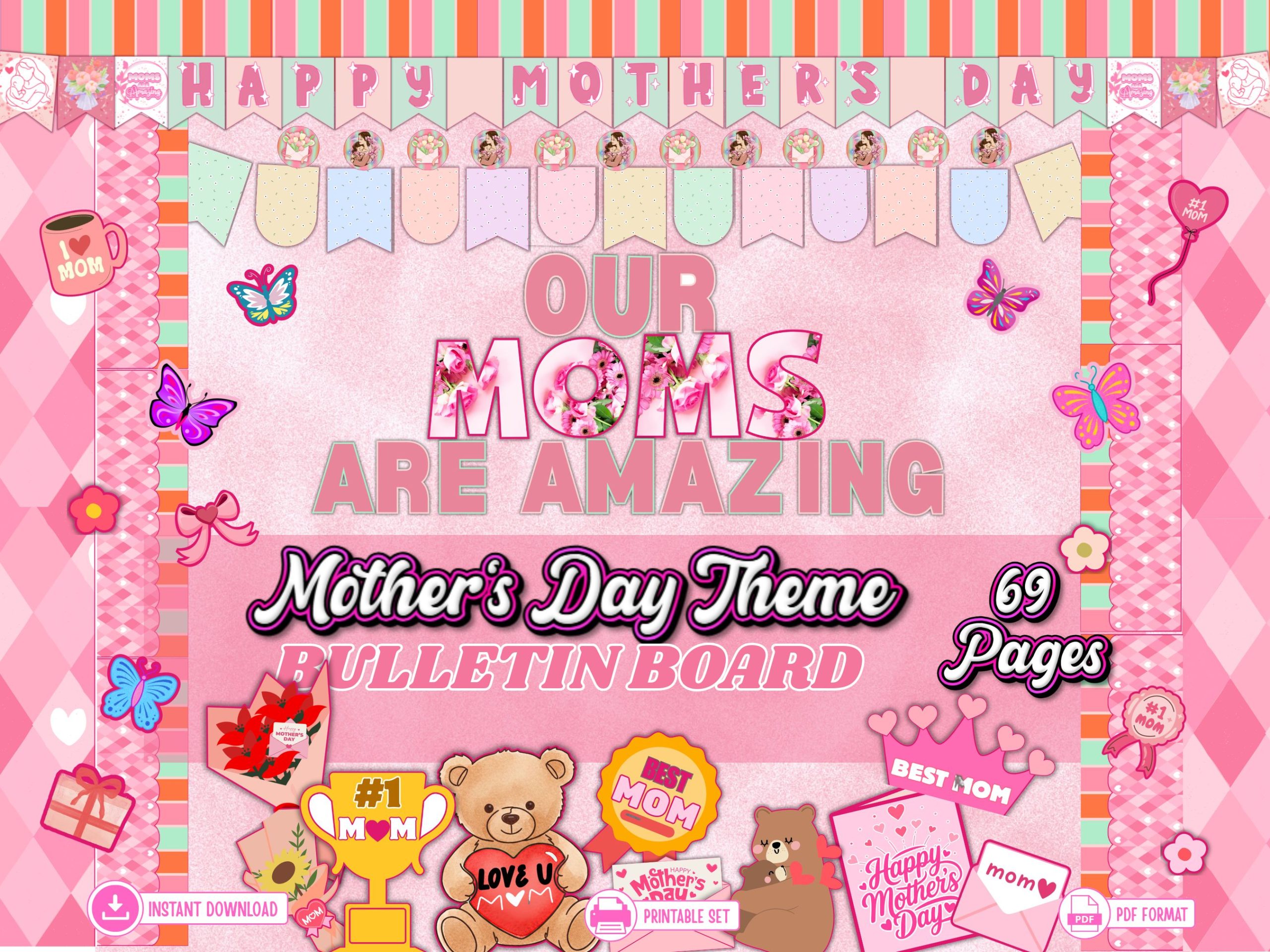 mothers day bulletin board kit