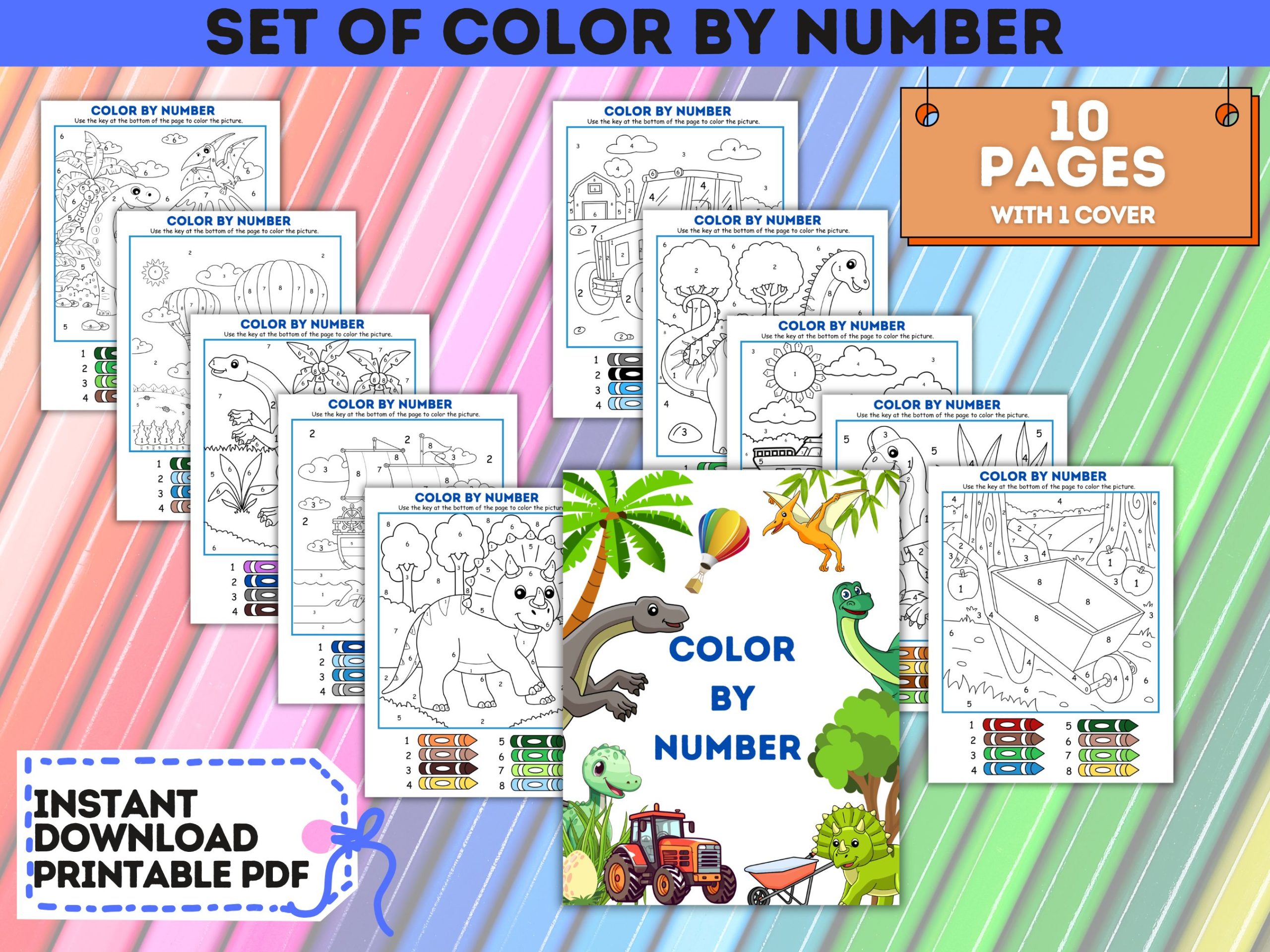 boy color by number