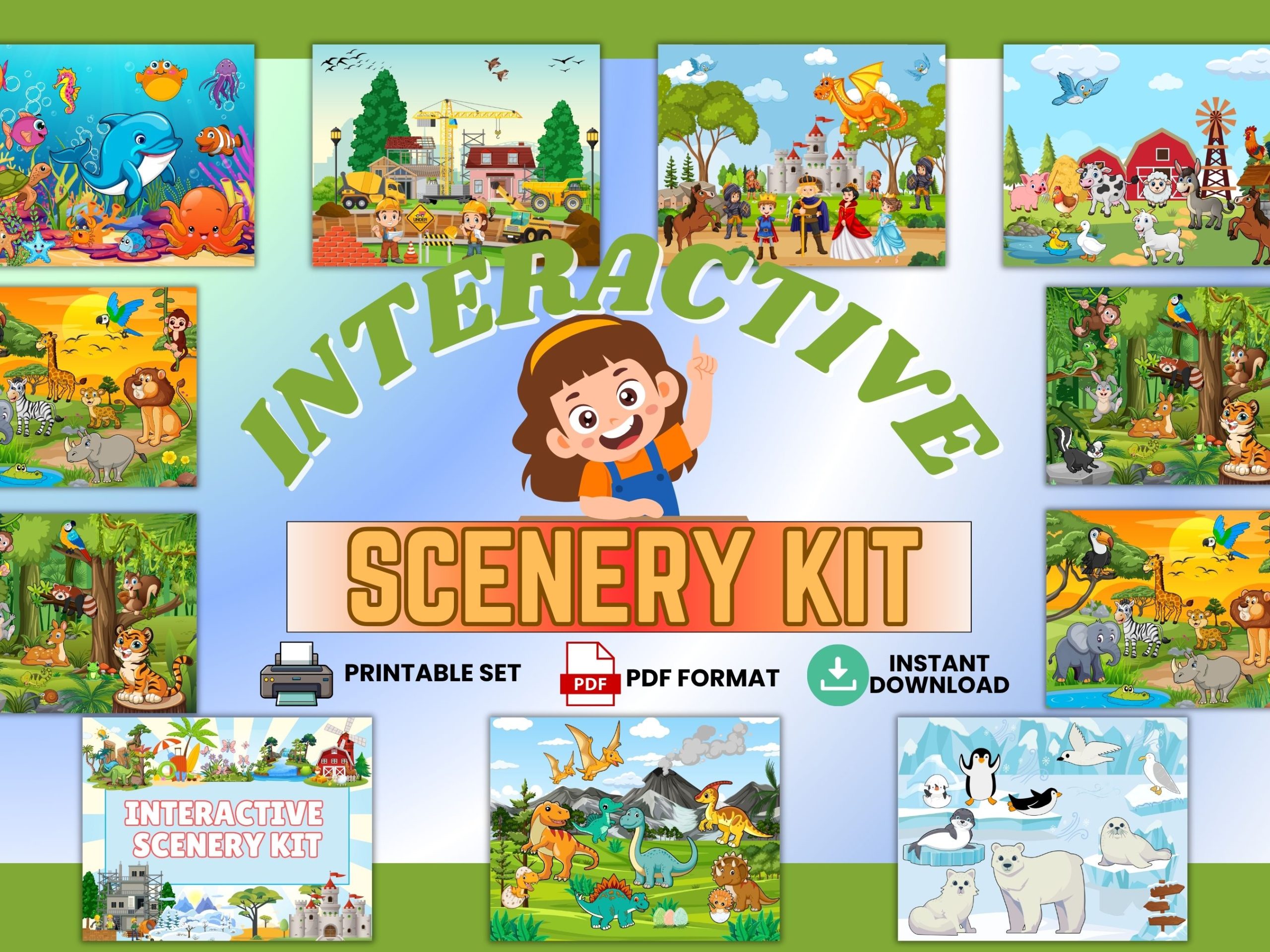 interactive scenery kit
