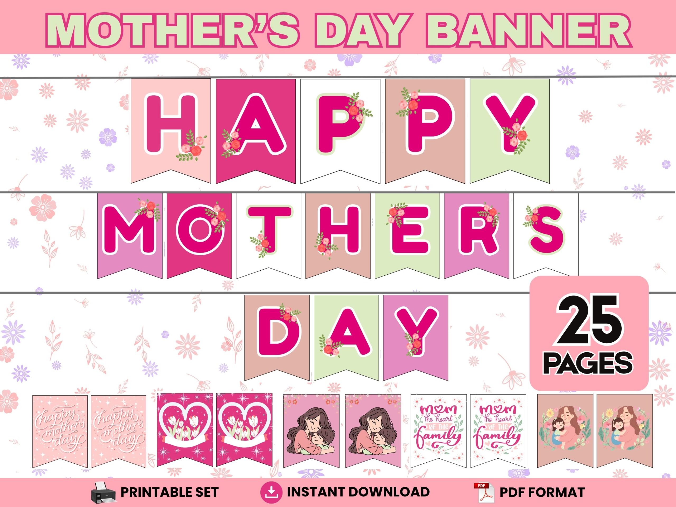 happy mothers day banner