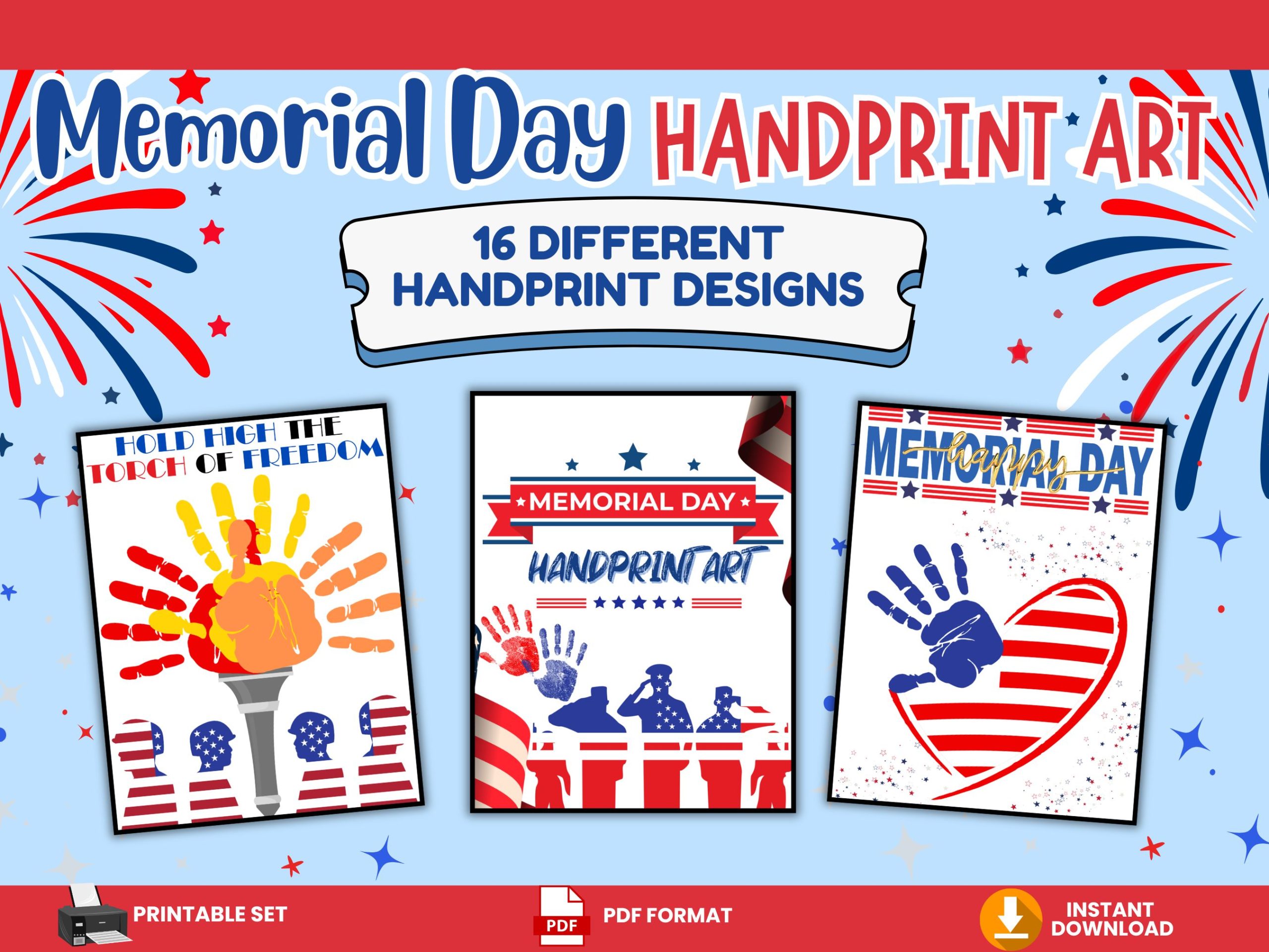 memorial day handprint art