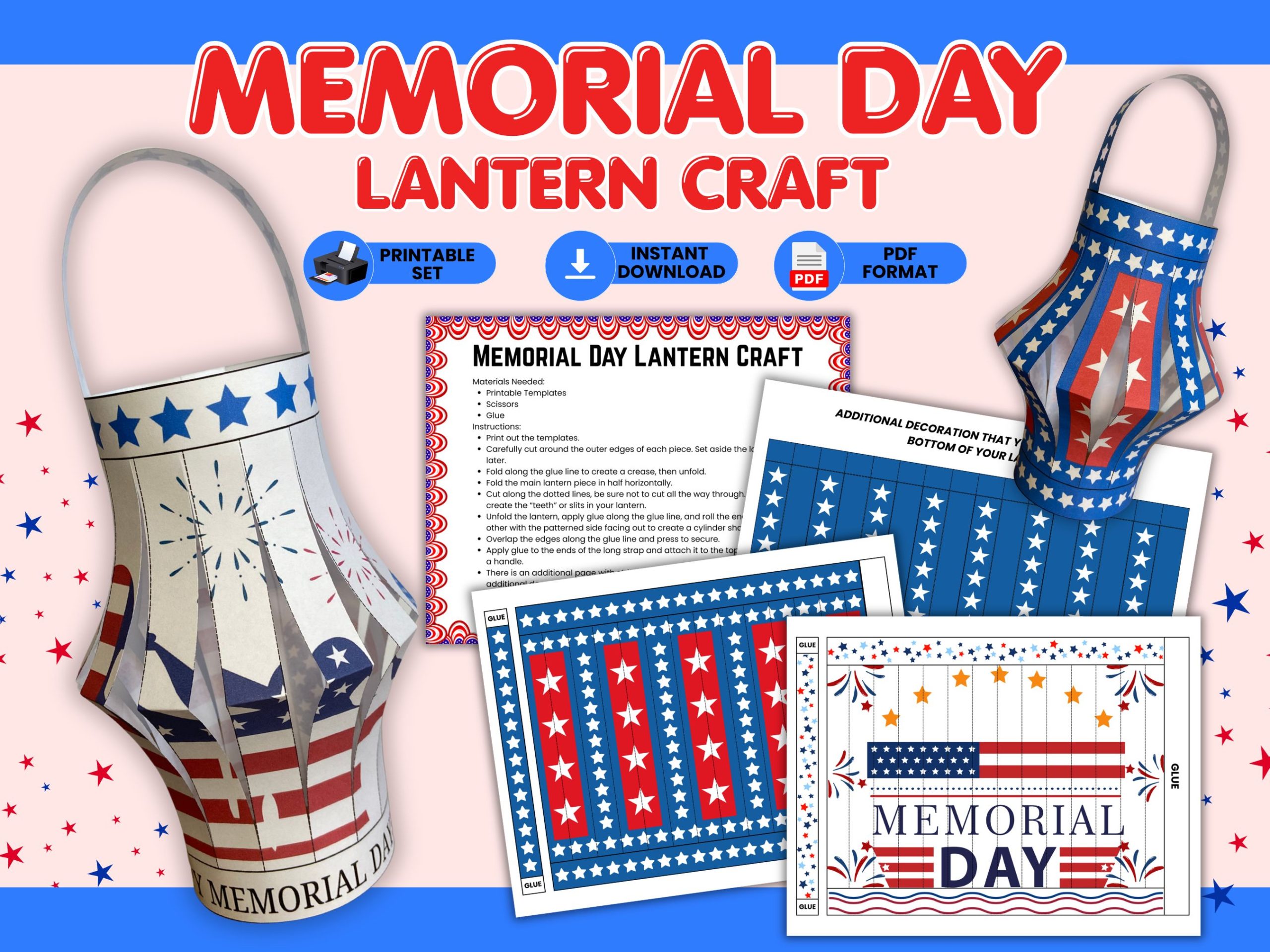 memorial day lantern craft