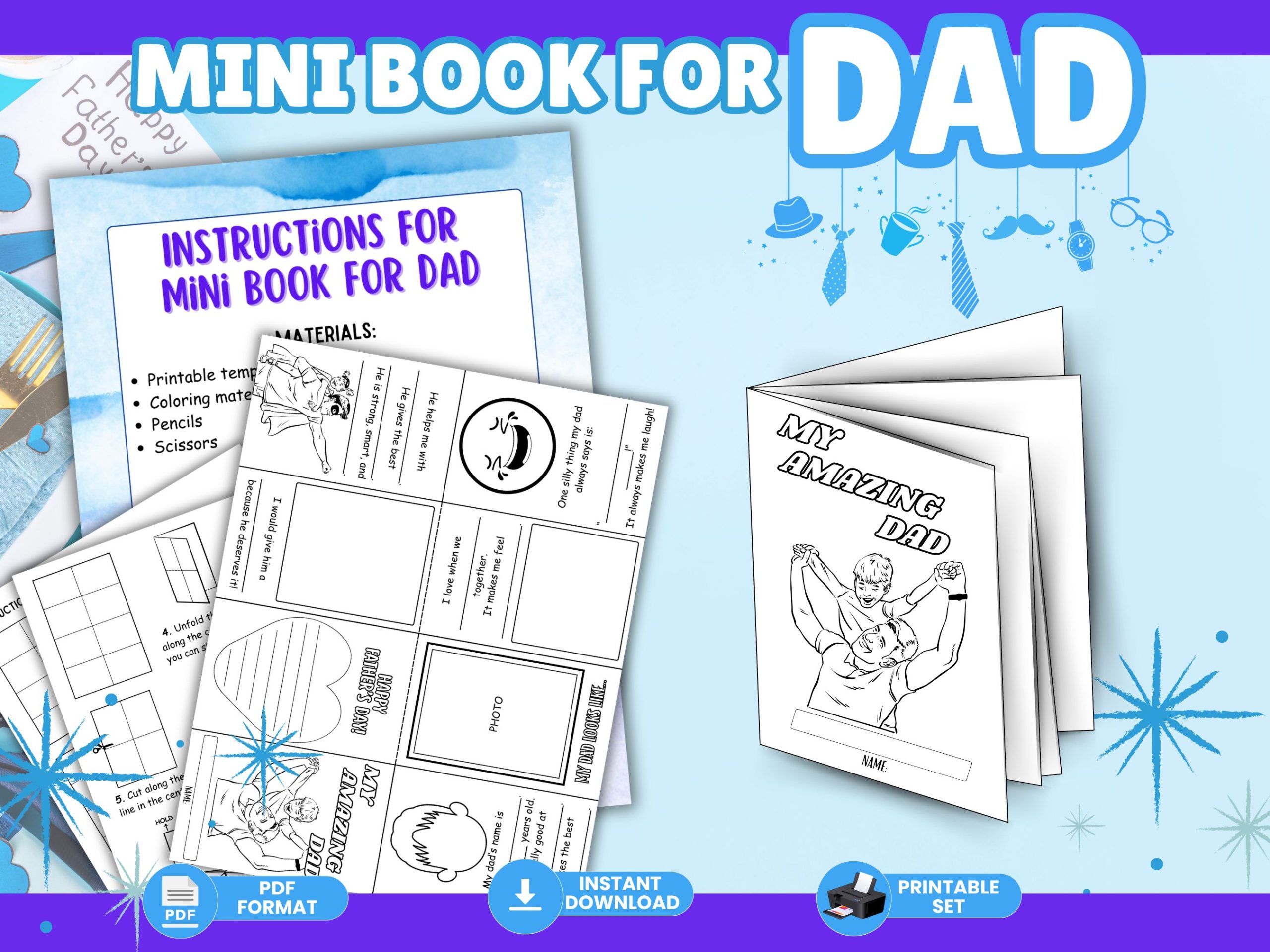 Mini Book for Dad