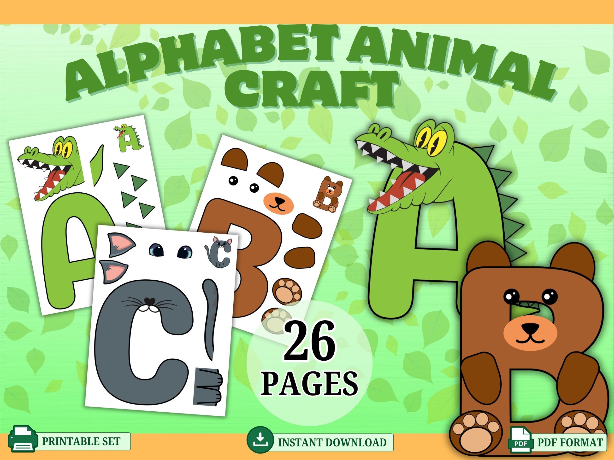 alphabet animal craft