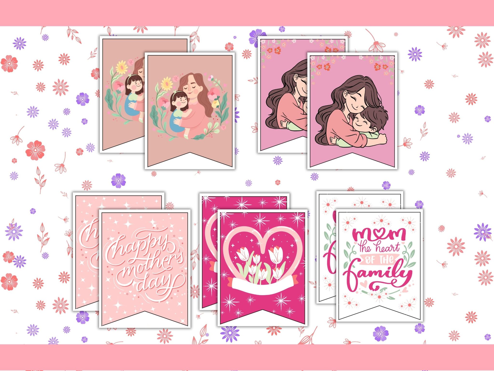 Free Mother's Day Banner Printable - Our WabiSabi Life